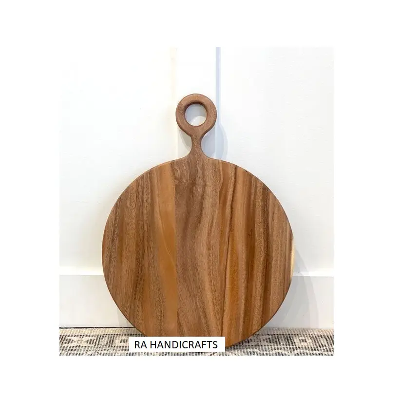 Tabla de cortar de madera con logotipo personalizado Pantalla de verduras de corte de madera impresa Tabla de Acacia