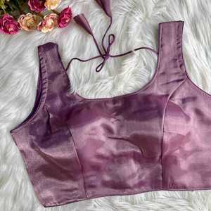 เสื้อเบลาส์ผ้าจอร์เจียสังเคราะห์จากนักออกแบบทำด้วยมือบุนวมสำหรับใส่ทำงานชาวเอเชียใต้แบบดั้งเดิมของปากีสถานขนาดพิเศษ - Product Image 3