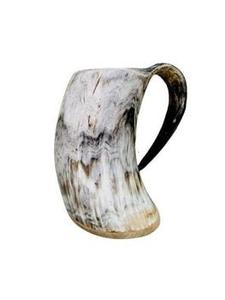 Tasse en corne de Offre Spéciale Tasse en corne de boisson sur mesure Magnifiquement incurvée avec support Tasse à boire - Product Image 3