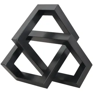 Aluminium Black Metal Abstract Shaped Geometric <b>Sculpture</b> is an abstract geometric made of black metal modern polished <b>sculpture</b> - Product Image 4