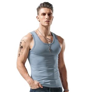 Camiseta sin mangas de entrenamiento personalizada Camiseta sin mangas para correr de producción de sudor única para hombre Camiseta sin mangas de entrenamiento para hombre - Product Image 1