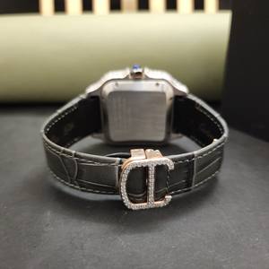 Colección de Relojes de Lujo con Diamantes Moissanite, Cuarzo ETA, Acero Inoxidable, Estilo Japonés con Correa de Goma - Product Image 3