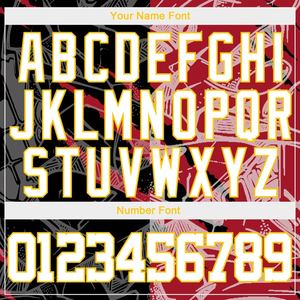 Sudadera con capucha con patrón de grafiti cosido personalizado al por mayor con éxito, sudadera deportiva 3D de oro blanco - Product Image 4