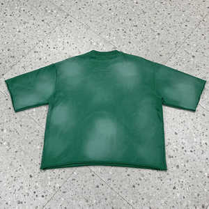 T-shirt surdimensionné en coton d'été de haute qualité pour hommes Logo personnalisé Style de lavage vintage avec tissu de jersey de conception vierge - Product Image 3