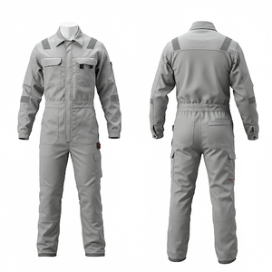 Venta al por mayor OEM personalizado Hi Vis carretera seguridad reflectante overol construcción ropa de trabajo Frc Ropa ignífuga overol - Product Image 6