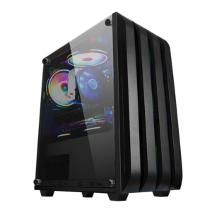 Boîtier de micro pc en verre côté tour complète atx acrylique refroidissement gaming cpu case desktop computer case - Product Image 2