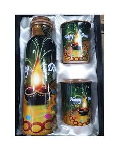 Botella de cobre puro de venta enorme, bebida hecha a mano para una vida saludable, fabricante y exportador de la India - Product Image 2