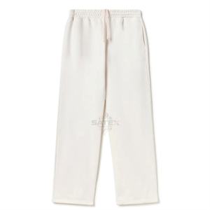 กางเกงวอร์มผ้าเฟรนช์เทอร์รี่ฟอกสีสไตล์วินเทจสำหรับผู้ชาย ผ้าฟลีซหนานุ่มแบบสั่งทำพิเศษ เป็นมิตรกับสิ่งแวดล้อม ปักลายสไตล์วินเทจ เรียบง่าย สบายๆ สไตล์สตรีทแวร์ - Product Image 1