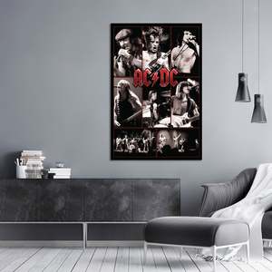 Póster moderno de AC/DC para decoración de pared con marco negro - Product Image 4