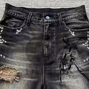 Nouveau design de shorts en jean pour hommes Meilleur prix Shorts en jean pour hommes pour adultes Streetwear Shorts en jean pour hommes - Product Image 5