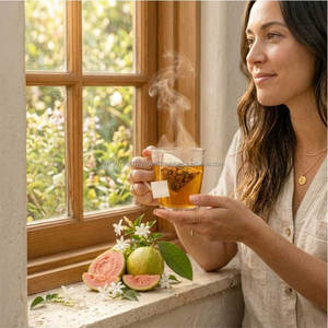 Organic Guava Leaf <b>Tea</b> Eco Pyramid Bag Herbal Biodegradable Detox Natural <b>Slimming</b> Antioxidant Immune Caffeine Free 25 Bags - Product Image 3