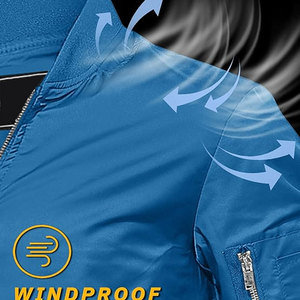 Chaqueta Bomber de invierno de alta calidad para hombre, logotipo personalizado, Material vaquero grueso, estilo Vintage, cuello levantado, técnicas lavadas con cremallera completa - Product Image 4