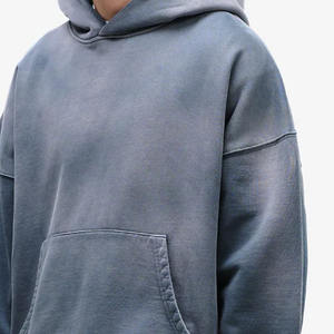 Oversized Relaxed Fit Sun Faded Cotton <b>Blended</b> Hoodie Custom Street Style 500GSM American Fleece Vintage Sun Fade Hooded - Product Image 5