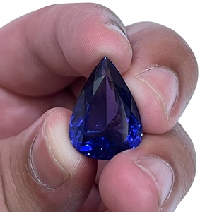 Tanzanita Natural Color Azul Real de Alta Calidad, Forma de Pera, Gran Tamaño, 16.20 Quilates, Piedra Preciosa Suelta, Certificada por IGI, Tratada con Calor - Product Image 1