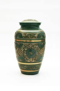 Handmade Brass Memorial <b>Urn</b> <b>for</b> <b>Ashes</b> - Funeral & Cremation <b>Urn</b> Manufacturer - Product Image 3