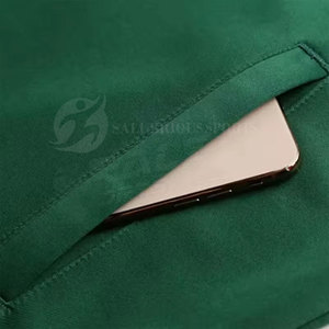 Survêtement d'hiver respirant et écologique à deux pièces avec fermeture éclair, coupe classique, design de logo personnalisé, léger et uni pour homme - Product Image 6