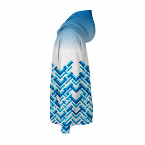 Sweat à capuche unisexe à double fermeture éclair, coupe oversize, effet délavé, en molleton épais vintage, en coton, pour l'extérieur - Product Image 3