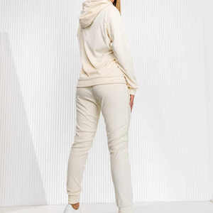 High Quality Full Zip Up Plain Breathable Women Jogger Sets Track Suit Female Gym <b>Tracksuit</b> <b>For</b> Girls <b>for</b> <b>Winter</b> - Product Image 3
