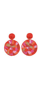 Embroidery Earrings White with Native Colors <b>Beaded</b> Earrings with <b>Fringe</b> India Handmade Earrings - Product Image 5
