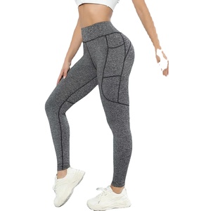 Leggings de Yoga de Cintura Alta con Cordón para Mujer, Control de Abdomen, Secado Rápido, Transpirables, para Entrenamiento - Product Image 1