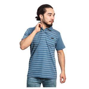 Camisas Casuales de Hombre 100% Algodón, Venta Caliente del Fabricante, ODM, Botones, Estampado de Seda Sólida, Manga Corta de Golf, Tejido de Punto, Corte Regular - Product Image 1