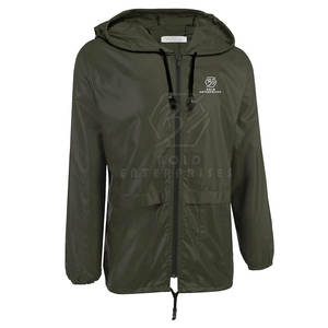 Chaqueta cortavientos de invierno con logotipo personalizable, estilo callejero, diseño frontal con capucha de talla grande para uso en exteriores, precio al por mayor - Product Image 3