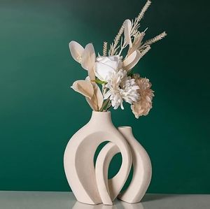 Modern Porcelain Ceramic <b>Vase</b> Home Decor Tabletop Wedding Flower <b>Vase</b> <b>Unique</b> Design Gifts Home Decor Pottery Art for Diwali - Product Image 6