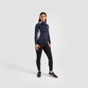 Heritage Navy Tennis <b>Jacket</b> for <b>Spring</b> Stand Collar Breathable Feature - Product Image 4