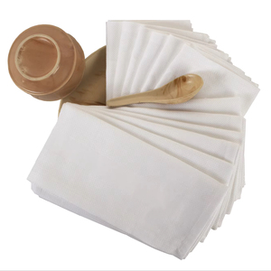 Nappe recyclée de serviette unie tissée jaune de haute qualité pour l'utilisation d'avion de mariage à la maison-réutilisable pour les hôtels de restaurants - Product Image 1