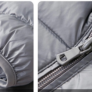 เสื้อแจ็คเก็ตฤดูหนาวคุณภาพสูงสำหรับผู้ชาย แบบมีซิป บุใยสังเคราะห์ พิมพ์โลโก้ได้ตามต้องการ ขายส่ง มีไซส์ใหญ่ ผู้ผลิตขายตรง - Product Image 4