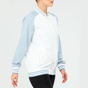 Chaqueta Universitaria para Mujer, de Alta Calidad, con Mangas de Cuero, Transpirable, Elegante, para Invierno, Nuevo Diseño, Larga - Product Image 6