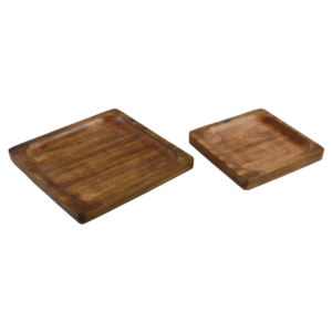 Plateau de service en bois de qualité supérieure et au meilleur prix pour la décoration de la maison, des restaurants et des hôtels, plateau avec finition polie - Product Image 6