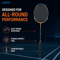 Raqueta de Bádminton de Fibra de Carbono Completa 5U 4U Ultraligera con Cabeza Isométrica, con Bolsa de PU Rígida/Blanda, Logotipo Personalizado OEM, Venta al Por Mayor