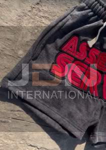 High Quality Manufacturer Custom Streetwear Cotton Puff Printing Pocket Vintage Distressed Acid Wash <b>Sweat</b> <b>Shorts</b> <b>for</b> <b>Men</b> - Product Image 4