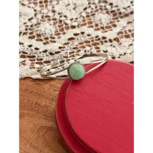 Navajo Handmade Sonoran Gold Turquoise & Sterling <b>Silver</b> Fashion <b>Cuff</b> <b>Bracelet</b> - Product Image 1