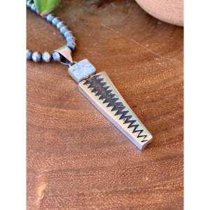 Larry Castillo Fine <b>Pendants</b> & Charms <b>Opal</b> & Sterling Silver Inlay <b>Pendant</b> - Product Image 2