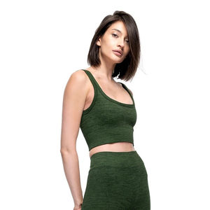 Vert foncé solide motif culture soutien-gorge taille haute entraînement Legging pantalons longs vêtements de sport motard Leggings grande taille ensembles - Product Image 1