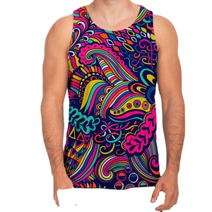 Camiseta sin mangas de sublimación para hombre de diseño más demandado, tasa razonable, antiarrugas, los mejores diseños, camiseta sin mangas de sublimación con la última tela - Product Image 1