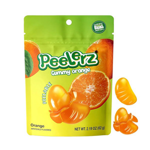 Más vendidos Amos Peelerz Banana Gummies Pelable Fruit Candy Snacks Bolsa resellable sin grasa 2,19 oz Precio de fábrica - Product Image 3