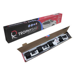 TrophyBars Barres transversales de toit en aluminium anodisé de 120 cm, robustes, porte-bagages pour Honda Civic 4 berline 1987 1991 - Product Image 5