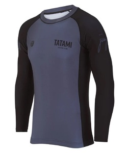 Rashguard à manches courtes UPF50 respirant - Écologique, séchage rapide, gris - Product Image 3