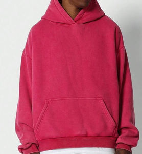 Nouveauté Sweat à capuche lourd pour homme 500gsm 100% coton Épaule tombante Surdimensionné sans cordons Sweat à capuche de haute qualité - Product Image 4