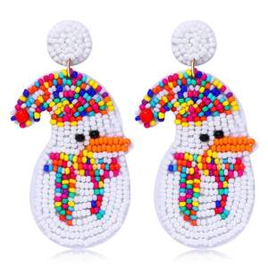 Joyería Artesanal Personalizable con Cuentas de Semillas Navideñas, Bordado, con Diseño de Logotipo, Accesorio de Moda - Product Image 4