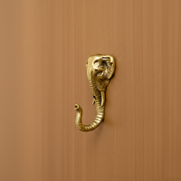 Vintage opvouwbare wandhaak in de vorm van een menselijke soldaat, in antiek messing afwerking, voor keuken & badkamer, woondecoratie