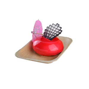 Plateaux biodégradables jetables écologiques de feuille de palmier compostables pour l'usage d'hôtel d'amoureux de nature pour le service de nourriture de mariage - Product Image 5