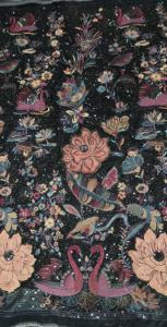 Tissu de velours brodé Jacquard de qualité supérieure 210GSM multicolore pour la tapisserie d'ameublement et la fabrication de robes pour femmes - Product Image 2