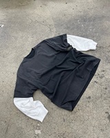 T-shirts personnalisés pour hommes – Mode décontractée 100 % coton anti-boulochage, coupe ample, tissu épais, impression numérique du logo
