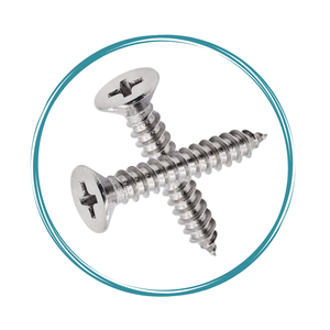 Venta Directa de Fábrica, Tornillos Autorroscantes de Acero Inoxidable y Níquel para Madera, Cabeza Plana, Embalaje Personalizado, OEM, Venta al por Mayor, Métricos, Vietnam - Product Image 1