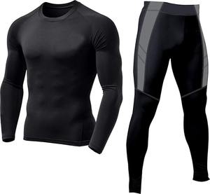 Traje de Compresión Deportivo Nestrue para Hombre, Manga Larga, Cuello Redondo, Transpirable, Secado Rápido, Protección UV, Ropa Deportiva Unisex para Adultos - Product Image 1