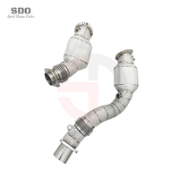 Downpipe de Alto Rendimiento SDO T304 con Catalizador y Protector Térmico Industrial para BMW M3/M4 F80/F82/F83 3.0T 2014-2019